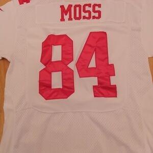 NFL White Jersey With ith Black and Red  Size L